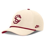 USC Trojans Nike Cream Vintage SC Interlock Futura Rise Structured Snapback Hat